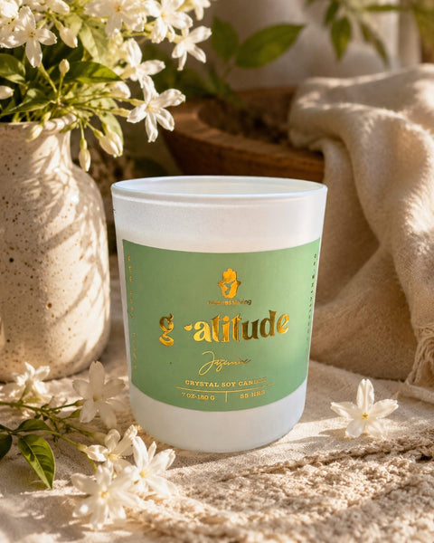 Candle Soy wax jasmine fragrance