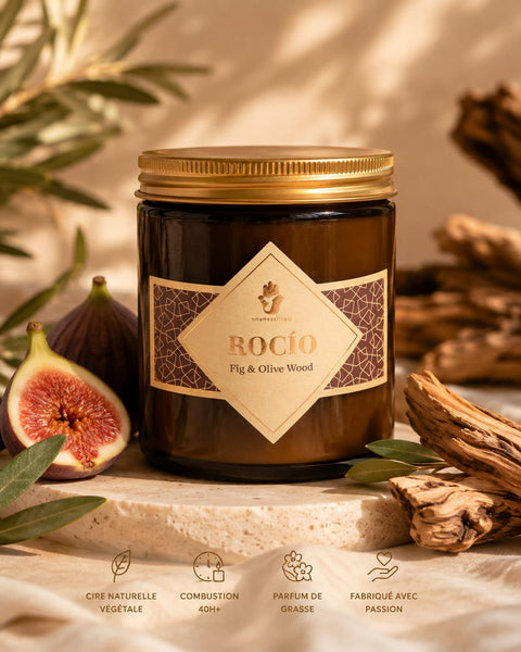 Candle Rocio Fig and Olive Wood