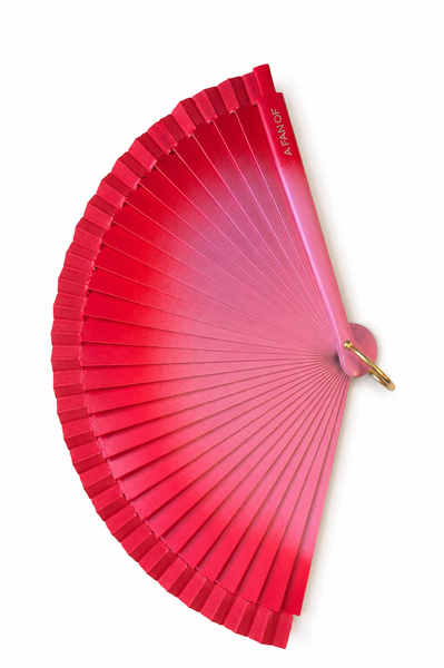 Natural Hand Fan | Rojo Candy